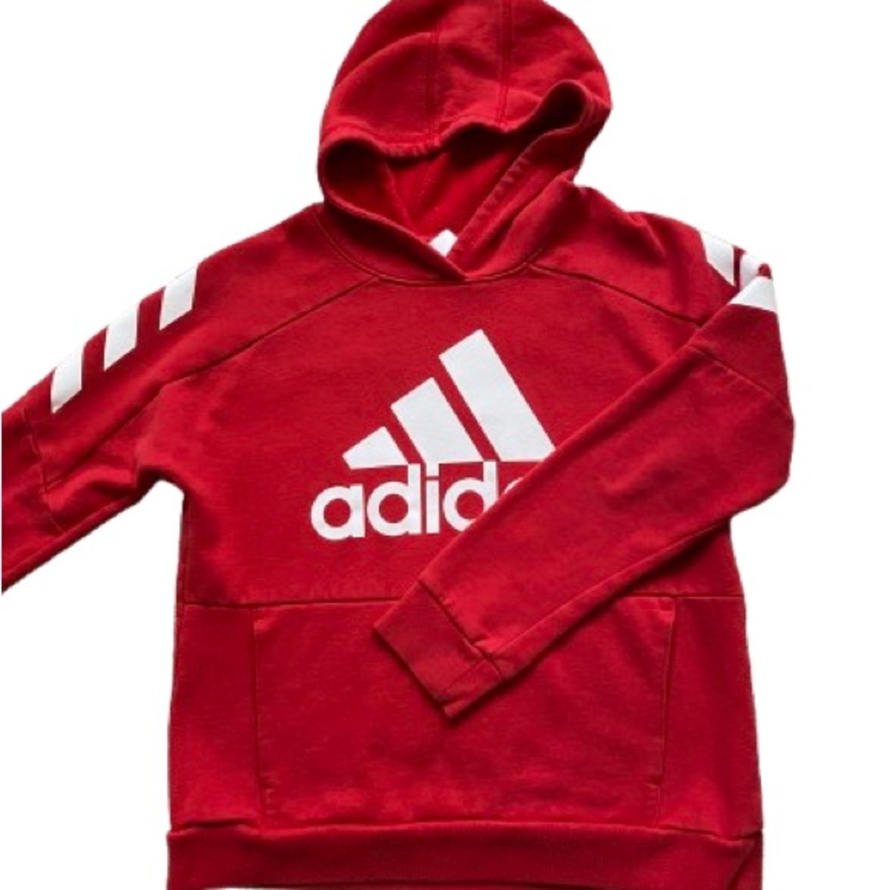 Boy’s Adidas Red and White Hoodie